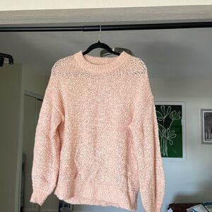 Madewell Soft Pink Crew Neck Sweater
